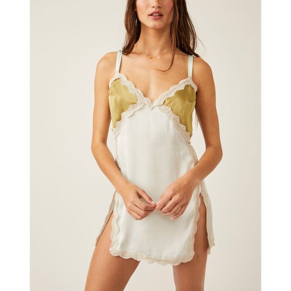 Free People Other - Free People Cream and Gold Chemise